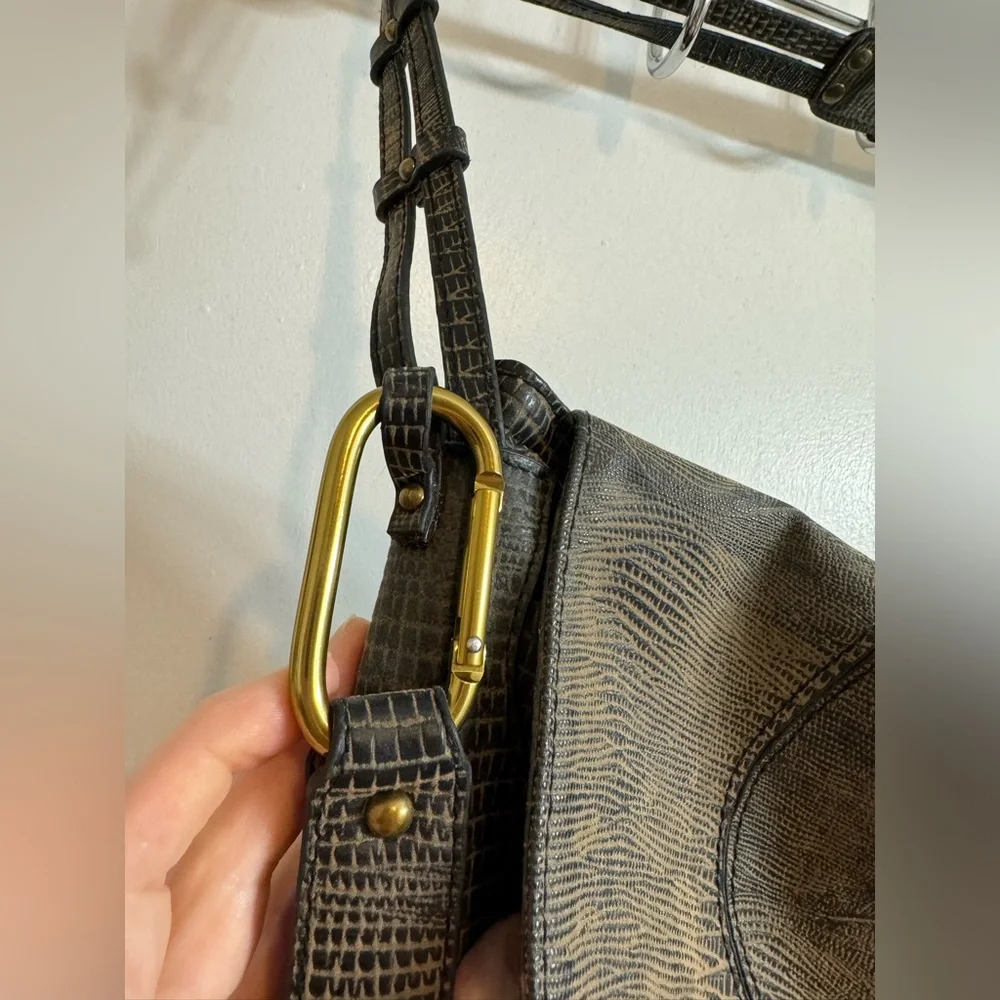 Deena & Ozzy Reptile Hobo Bag